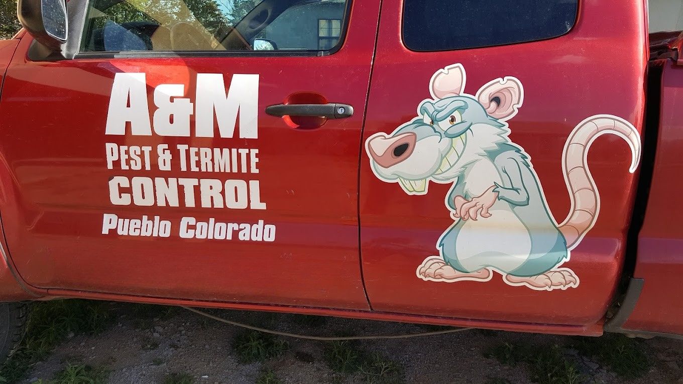 A & M Pest & Termite Control team ready for a service call in Florence, CO